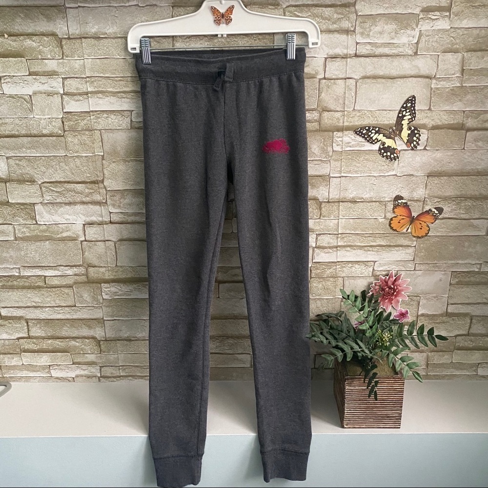 Roots cozy warm lounge leggings with pink beaver 💝